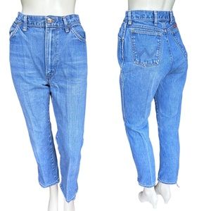 Vintage 70's Wrangler High Rise Straight Leg Student Fit Jeans Size 13 Juniors